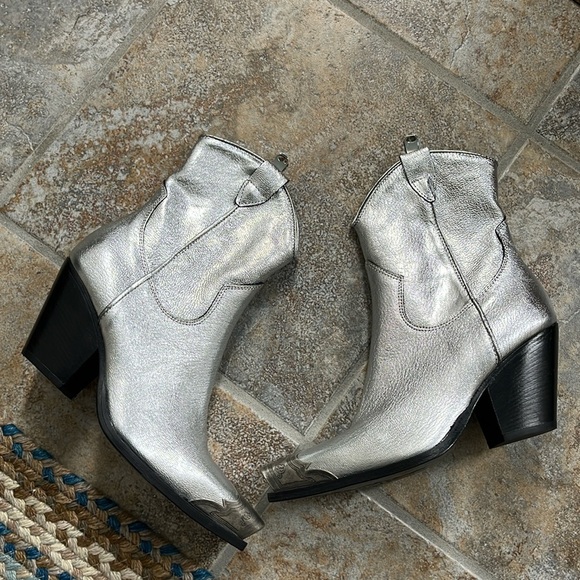 Free People Brayden Western Boot Pewter Size 8.5 NWT - Picture 8 of 16